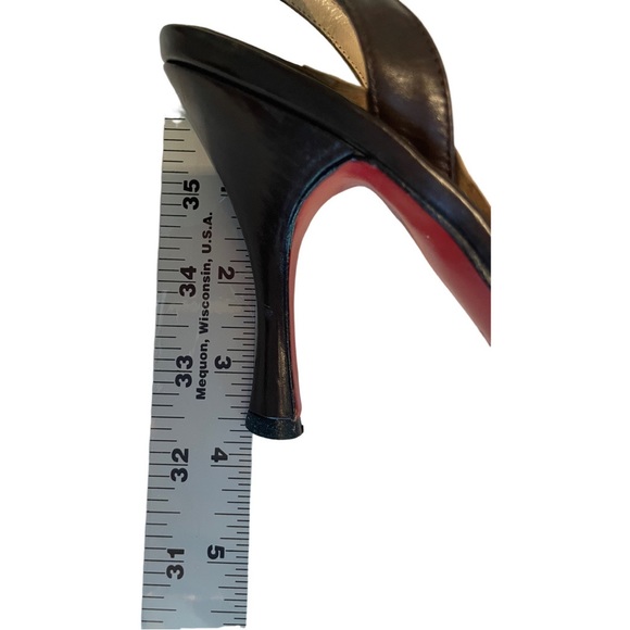 Christian Louboutin Y2K Brown (3.5”) Pointed Toe Slingback Pumps Shoes heels 36 - Picture 10 of 12